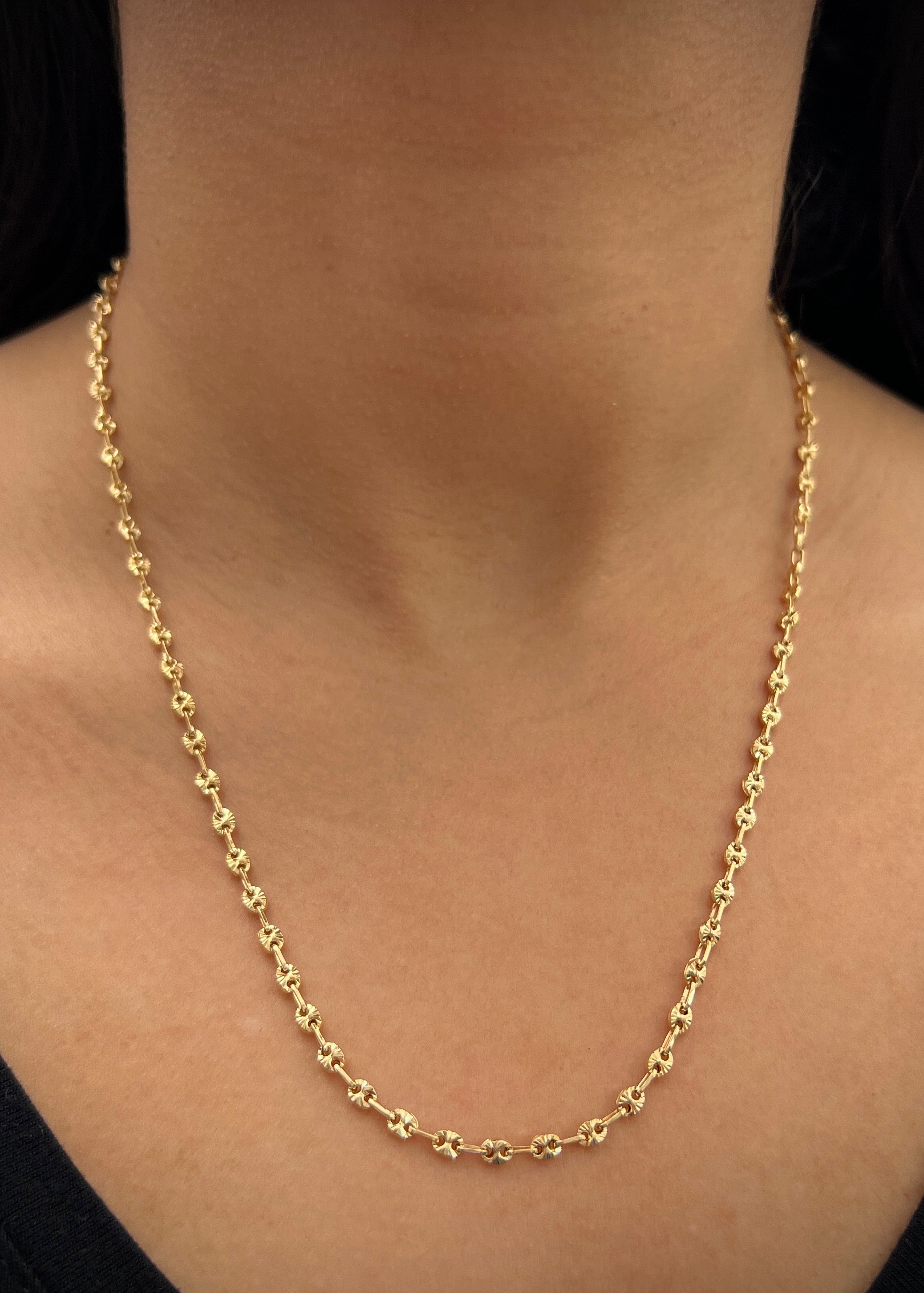 Cadena gc diamantada 8.45gr / Largo 50cm / Oro Amarillo Nac P