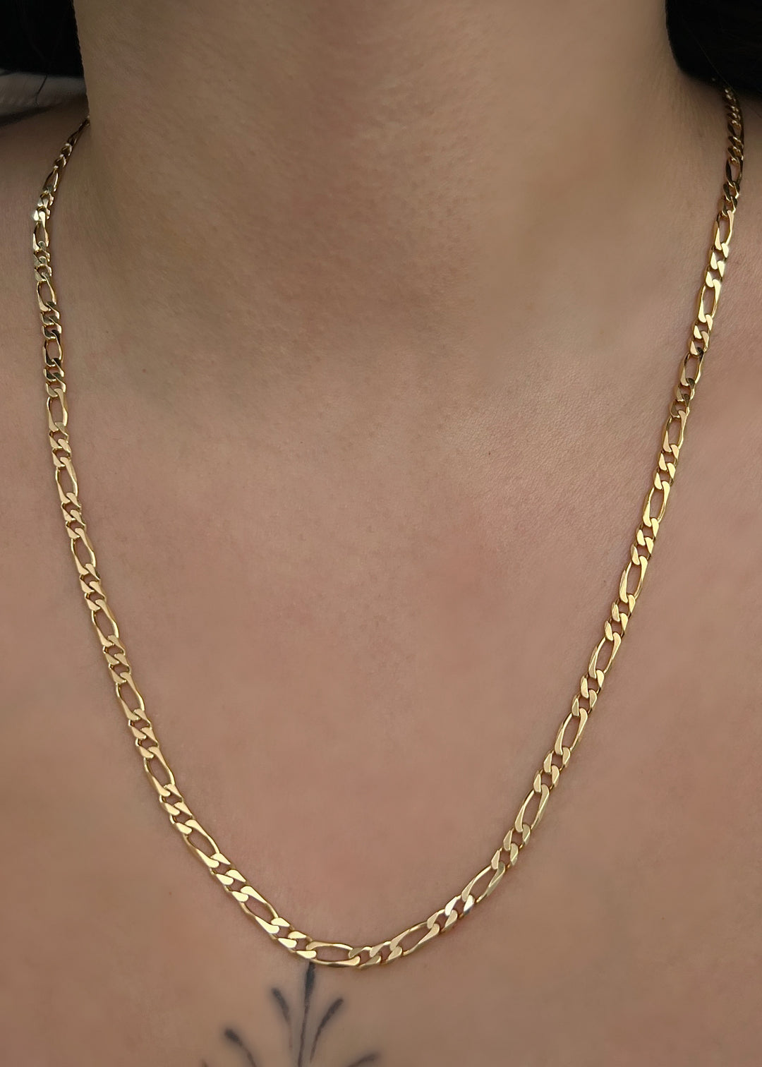 Cadena figaro 12.7gr / Largo: 50cm — Oro Amarillo