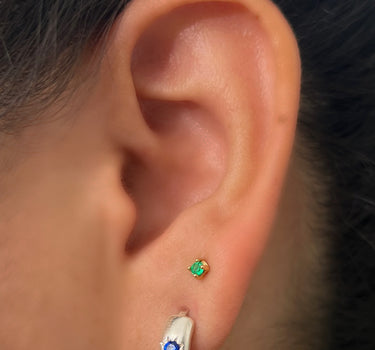 Candongas stars diamonds 4.3gr / Largo 1.3cm / Plata M