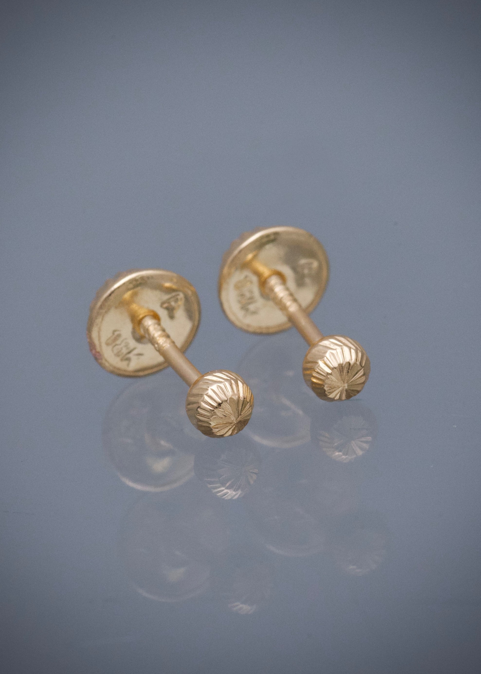Topos Bola Diamantada 3mm 0.4gr — Oro Amarillo