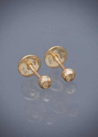 Topos Bola Diamantada 3mm 0.4gr — Oro Amarillo