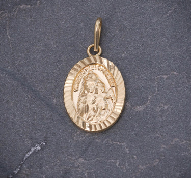 Dije virgen del carmen 0.9gr / Largo 2.2cm / Oro Amarillo Nac M