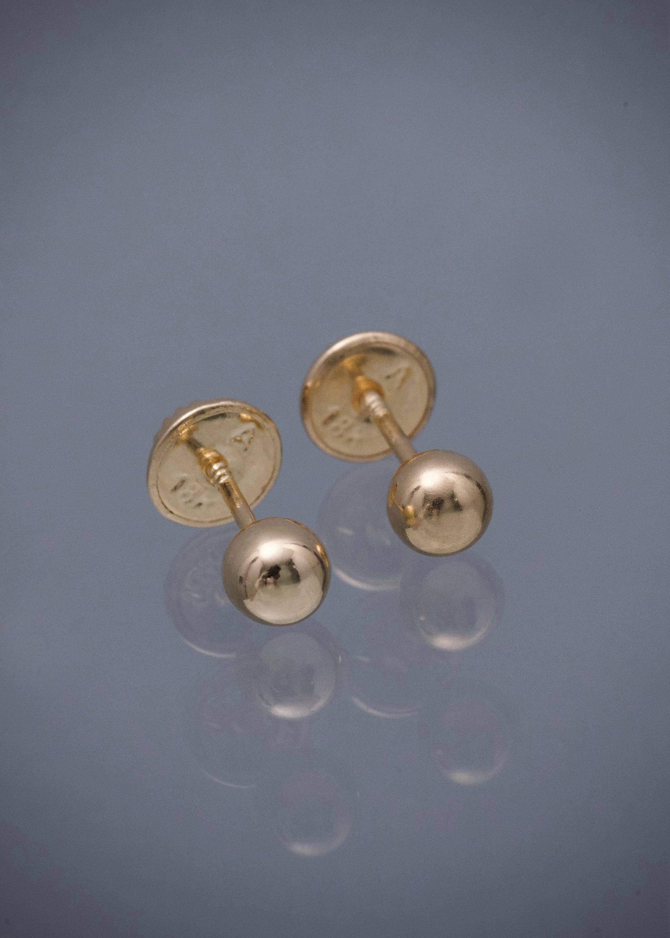 Topos Bola Lisa 4mm 0.45gr — Oro Amarillo