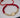Pulsera en hilo rojo con herraje san benito 1.95gr / Oro Amarillo (Joya)*