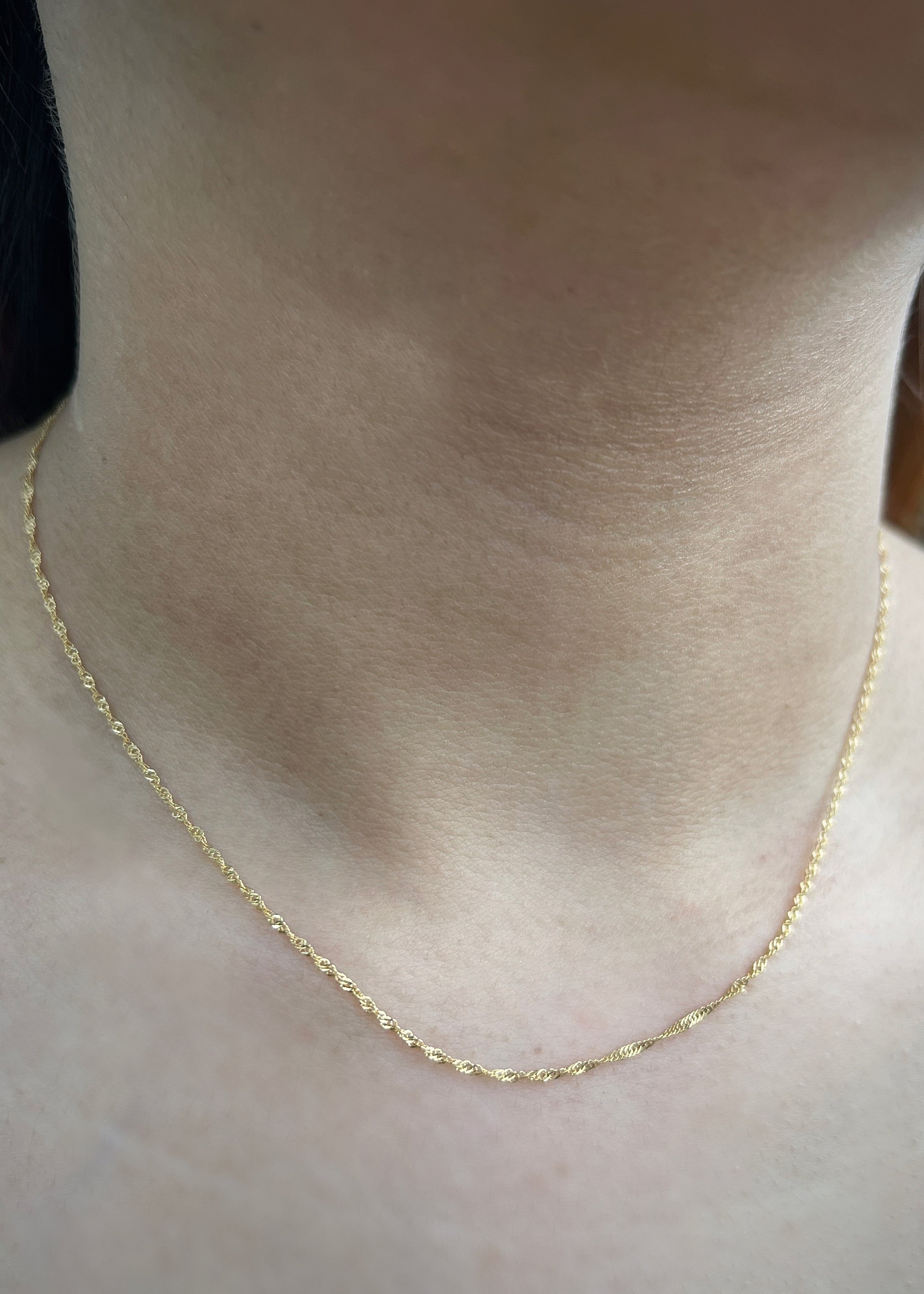 Cadena  Singapur 1.4gr / Largo 40 cm / Oro Amarillo italy +3 B
