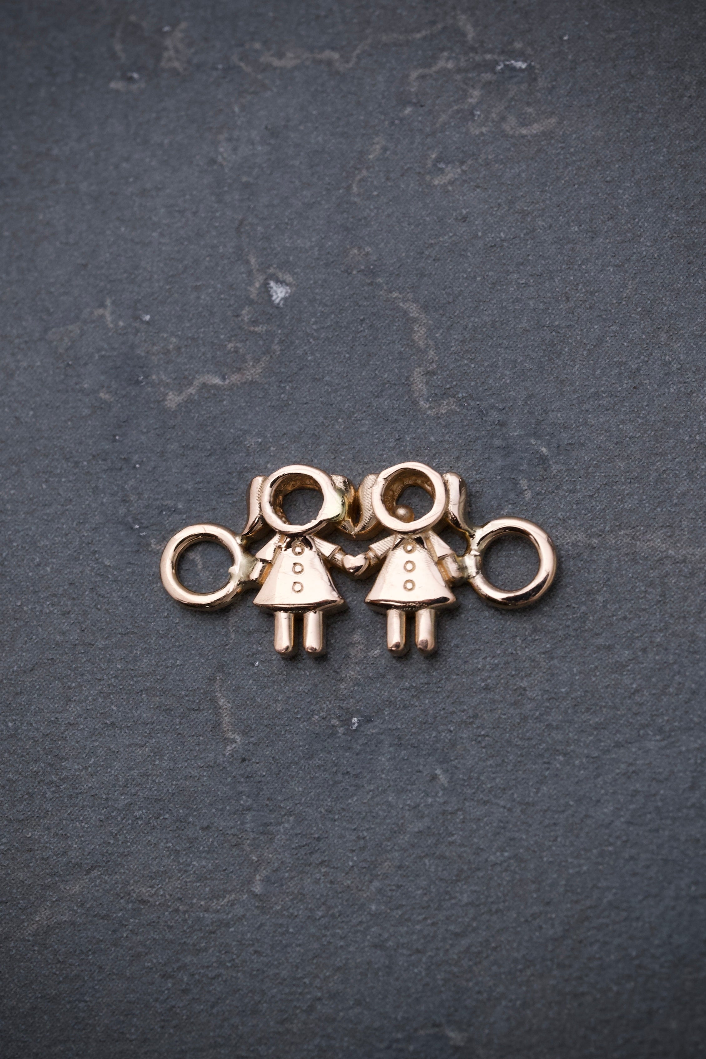 Herraje niñas 1.8gr / Largo 0.8cm / Oro Rosado Nac B