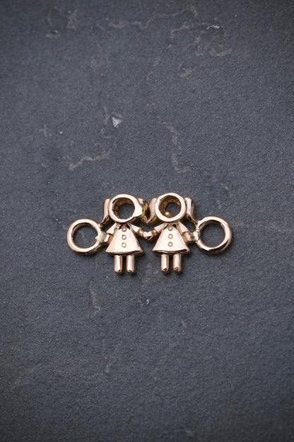 Herraje niñas 1.8gr / Largo 0.8cm / Oro Rosado Nac B