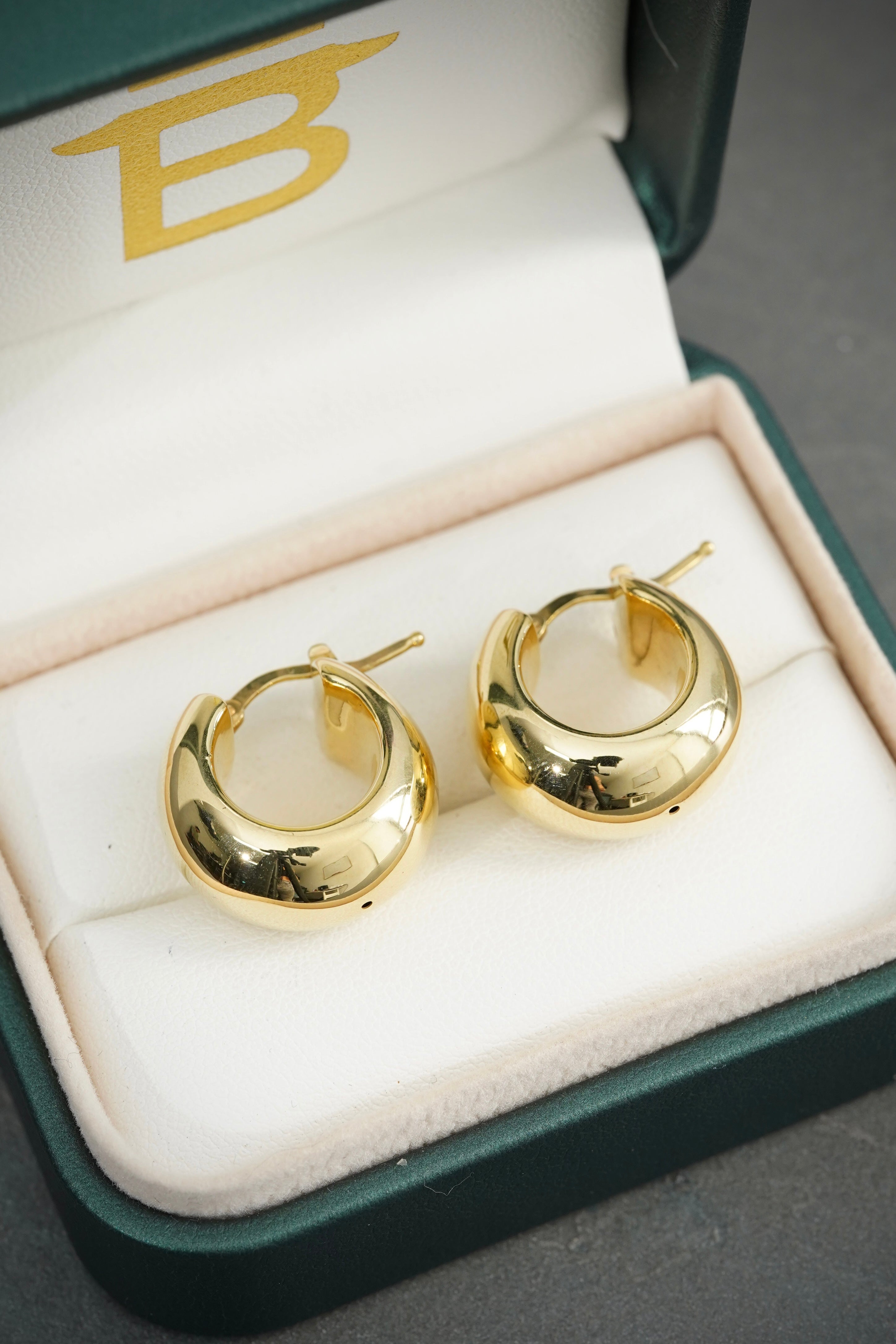 Candongas lisas 4.75gr / Largo 2cm / Oro Amarillo italy +4 M