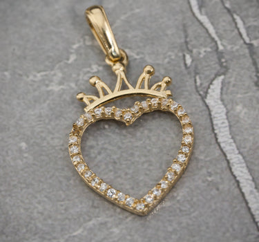 Dije de corazon 1.2gr / 2.5cm / Oro Amarillo Nac P