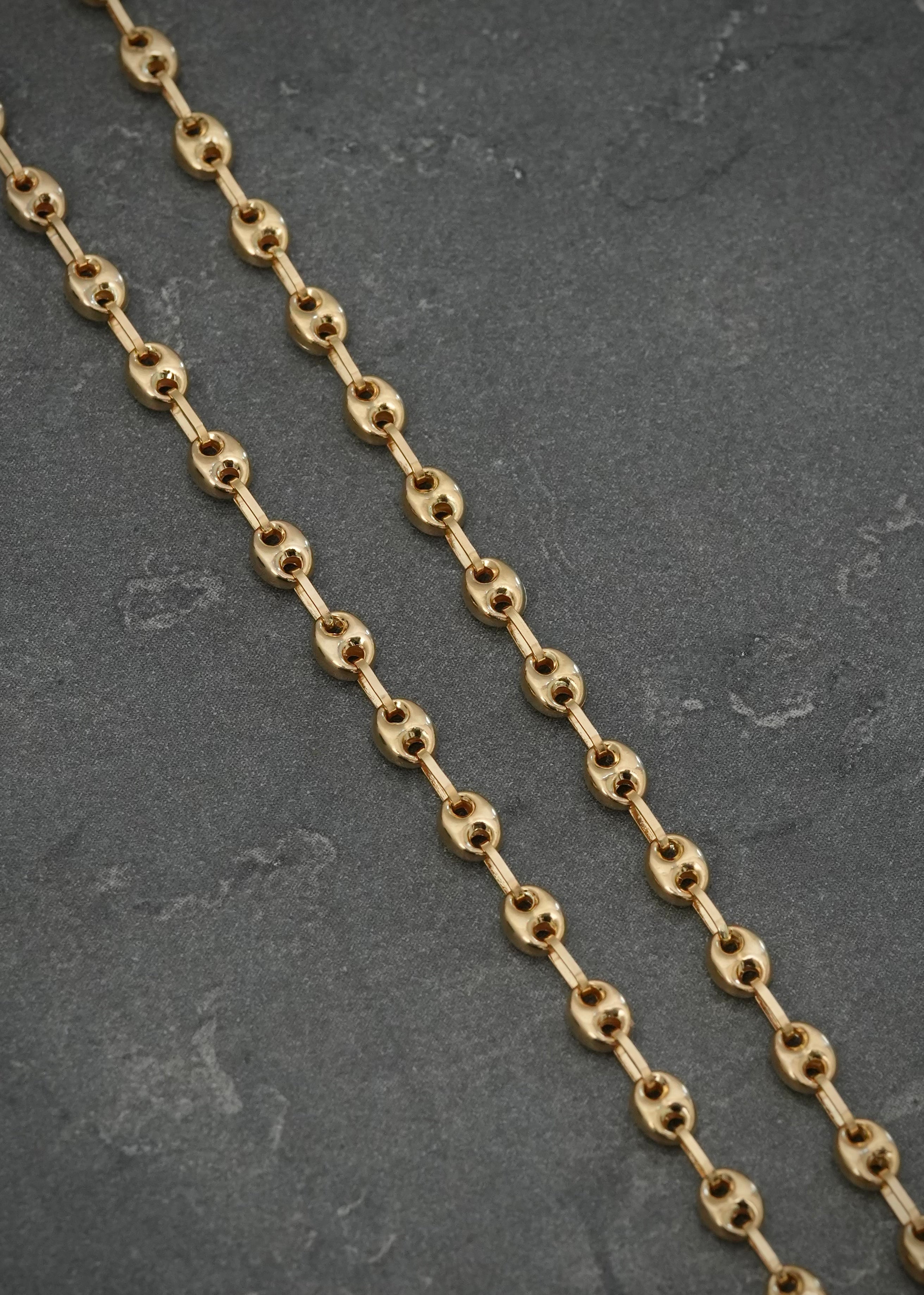 Cadena Gc 6.6gr / 50cm / Ancho 3.7mm — Oro Amarillo