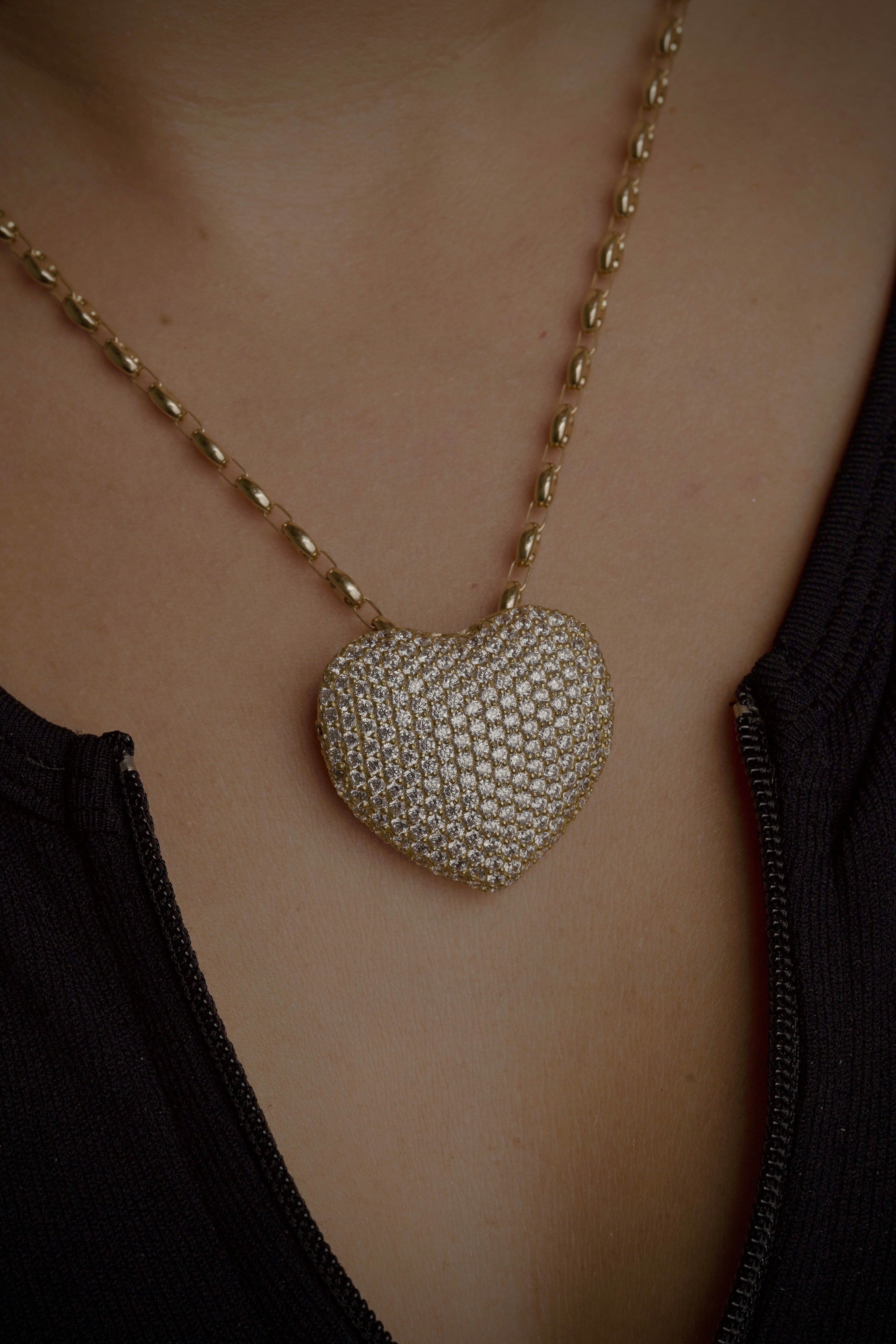 Dije de corazon 15.75gr / 2.5cm / Oro Amarillo Nac M
