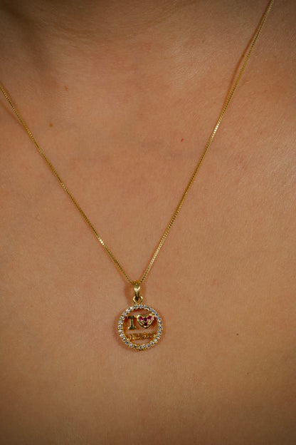Dije de circulo love jesus 1.15gr / 2cm / Oro Amarillo Nac B