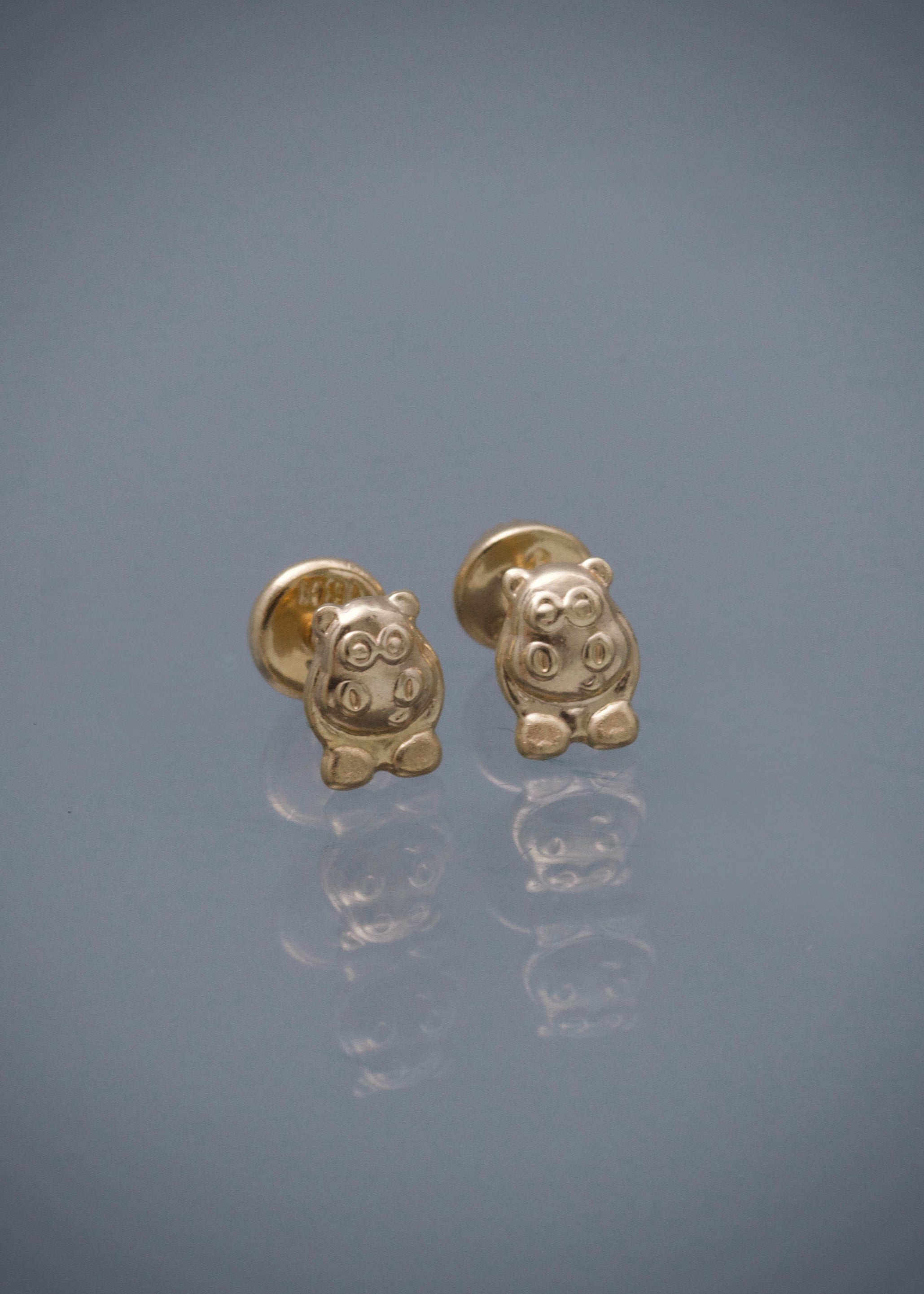 Topos hipopotamo 0.6gr / Largo 0.7cm / Oro Amarillo Nac M