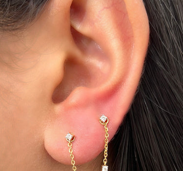Topos con 24pts de diamantes 1.3gr / Largo 5,5cm / Oro Amarillo (Joya) M
