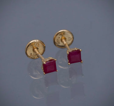 Topos con 37pts de rubie 0.65gr / Largo 0.34cm / Oro Amarillo Nac (Joya) M