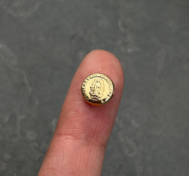 Herraje virgen de guadalupe 0.4gr / Largo 0.8cm / Oro Amarillo Nac B