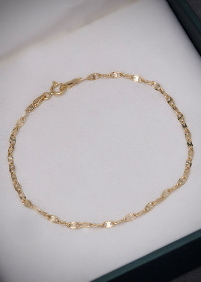 Pulso escalera 0.75gr / Largo 18cm / Oro Amarillo italy +3 P