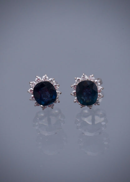 Topos con 234pts de zafiro y 55pts de diamante 2.85gr / Oro Amarillo (Joya) B