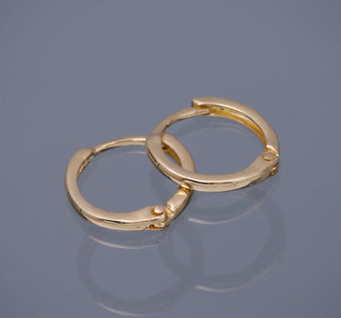 Candongas lisas 0.8gr / Largo 1cm / Oro Amarillo Nac*