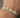 Pulso rustico con swarovski blanco 13.9gr / Largo 19cm / Tres Oros italy +2 P