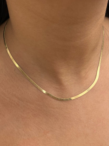 Cadena espejo medusa 5.2gr / Largo 40cm / Oro Amarillo italy +3 BM