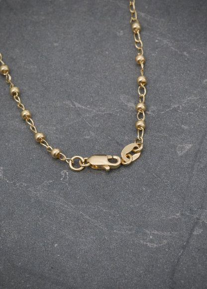 Rosario Virgen de la Milagrosa 4.15gr / 55cm / 2mm — Oro Amarillo