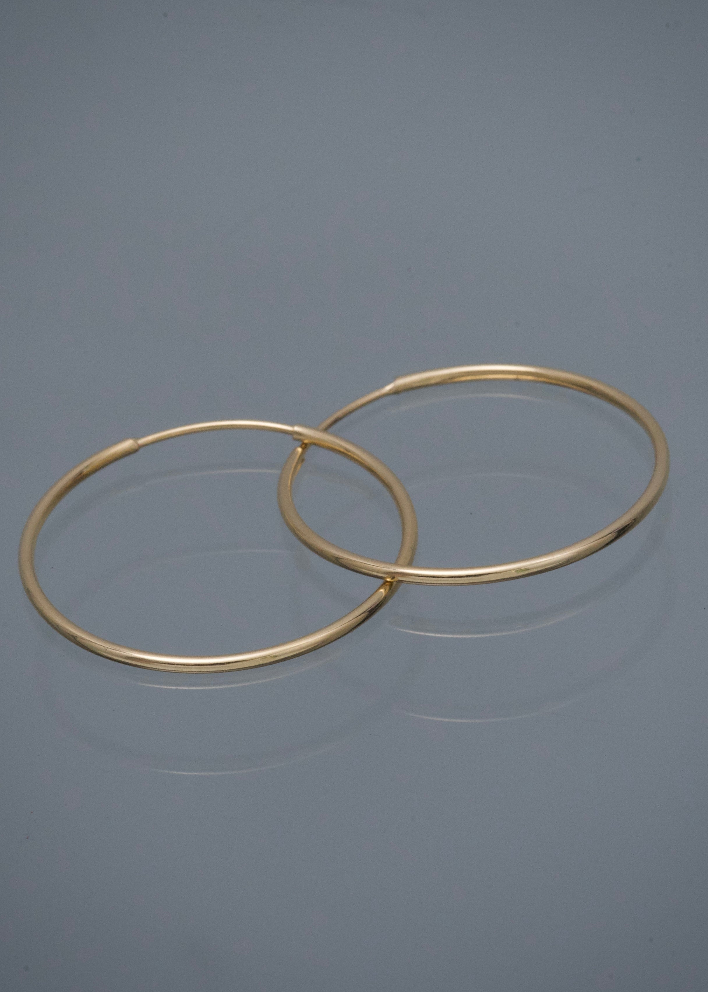 Candongas Lisas 1gr / 2.7cm / 1.2mm — Oro Amarillo