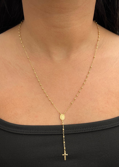 Rosario Virgen de la Milagrosa 4.15gr / 55cm / 2mm — Oro Amarillo