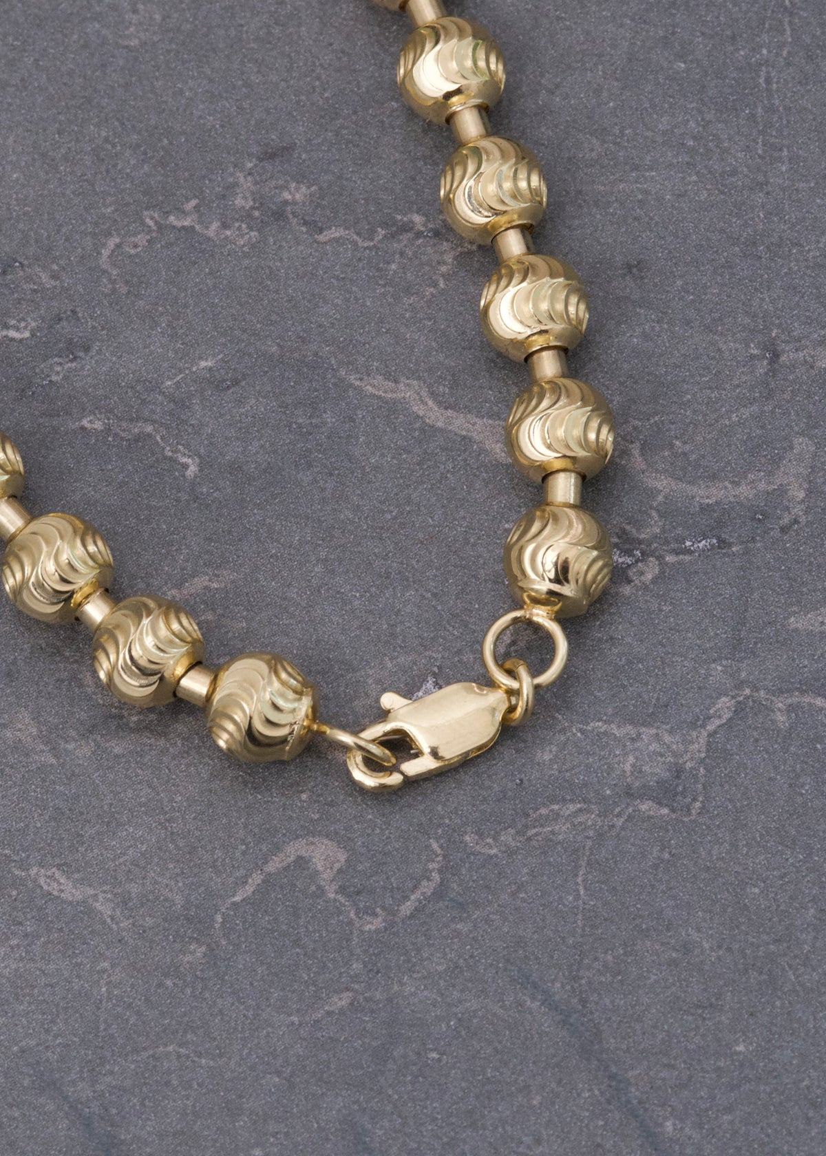 Cadena Militar Diamantada Luna 47.45gr / 60cm / 7mm — Oro Amarillo
