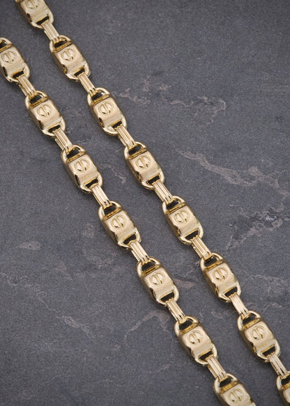 Cadena Rustica 15.3gr / 60cm / 5.1mm — Oro Amarillo