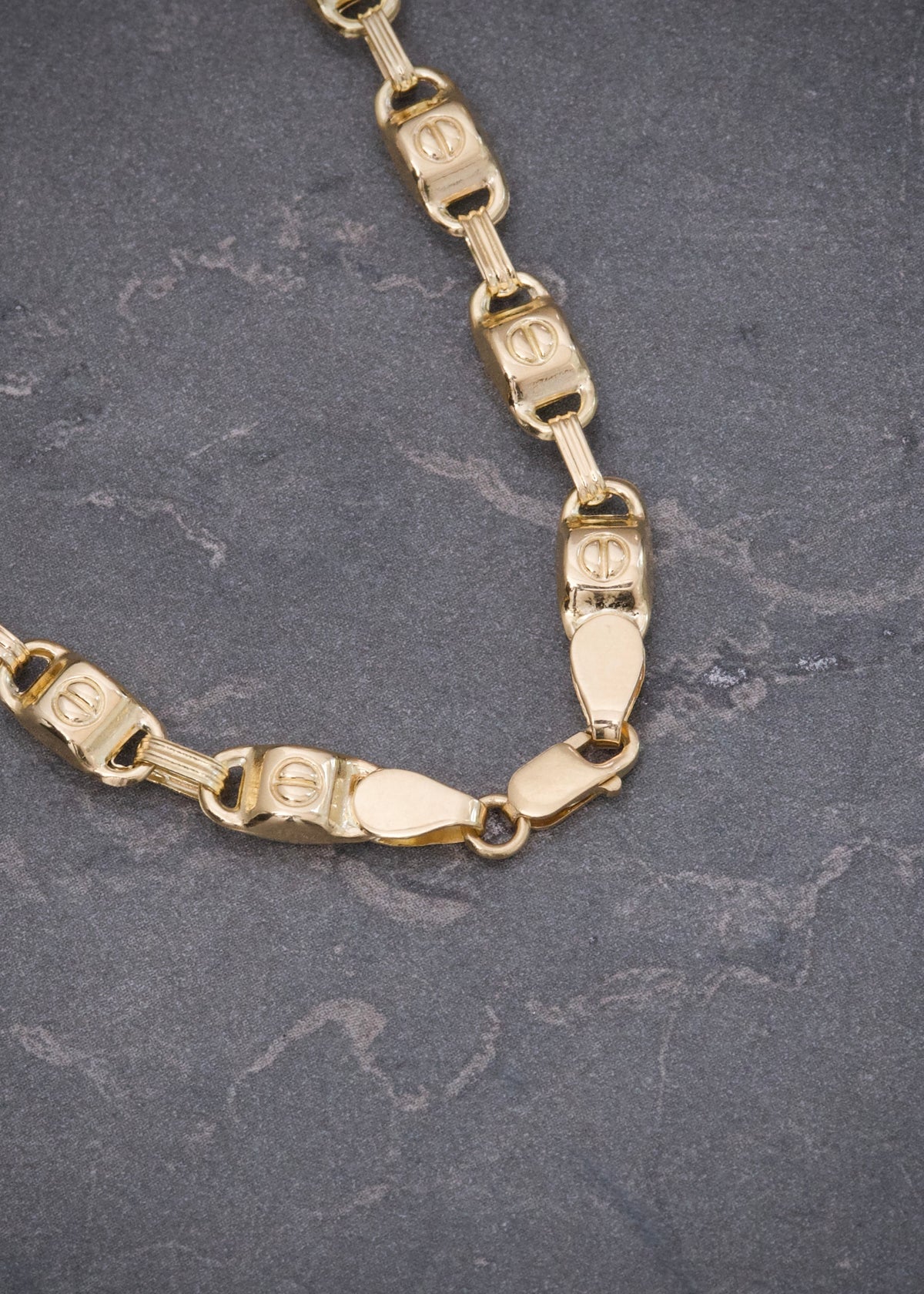 Cadena Rustica 15.3gr / 60cm / 5.1mm — Oro Amarillo