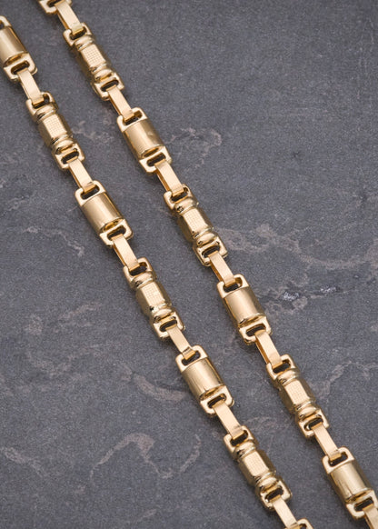Cadena Rustica 16gr / 70cm / 4.2mm — Oro Amarillo