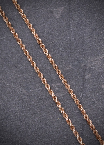 Cadena Lazo 1.5gr / Largo 50cm / Oro Rosado italy +3 M