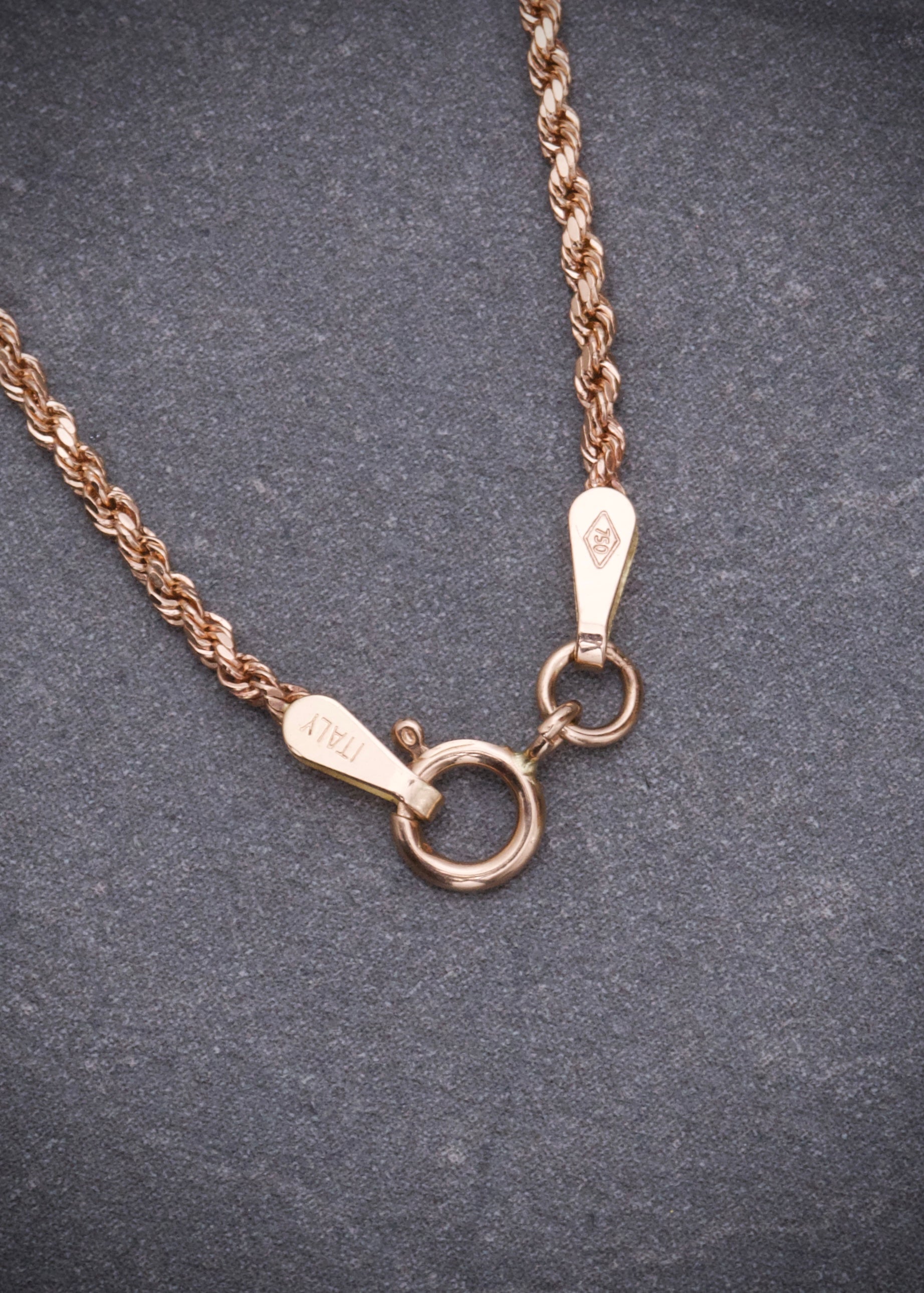 Cadena lazo 1.55gr / Largo 50cm / Oro Rosado italy +3 M