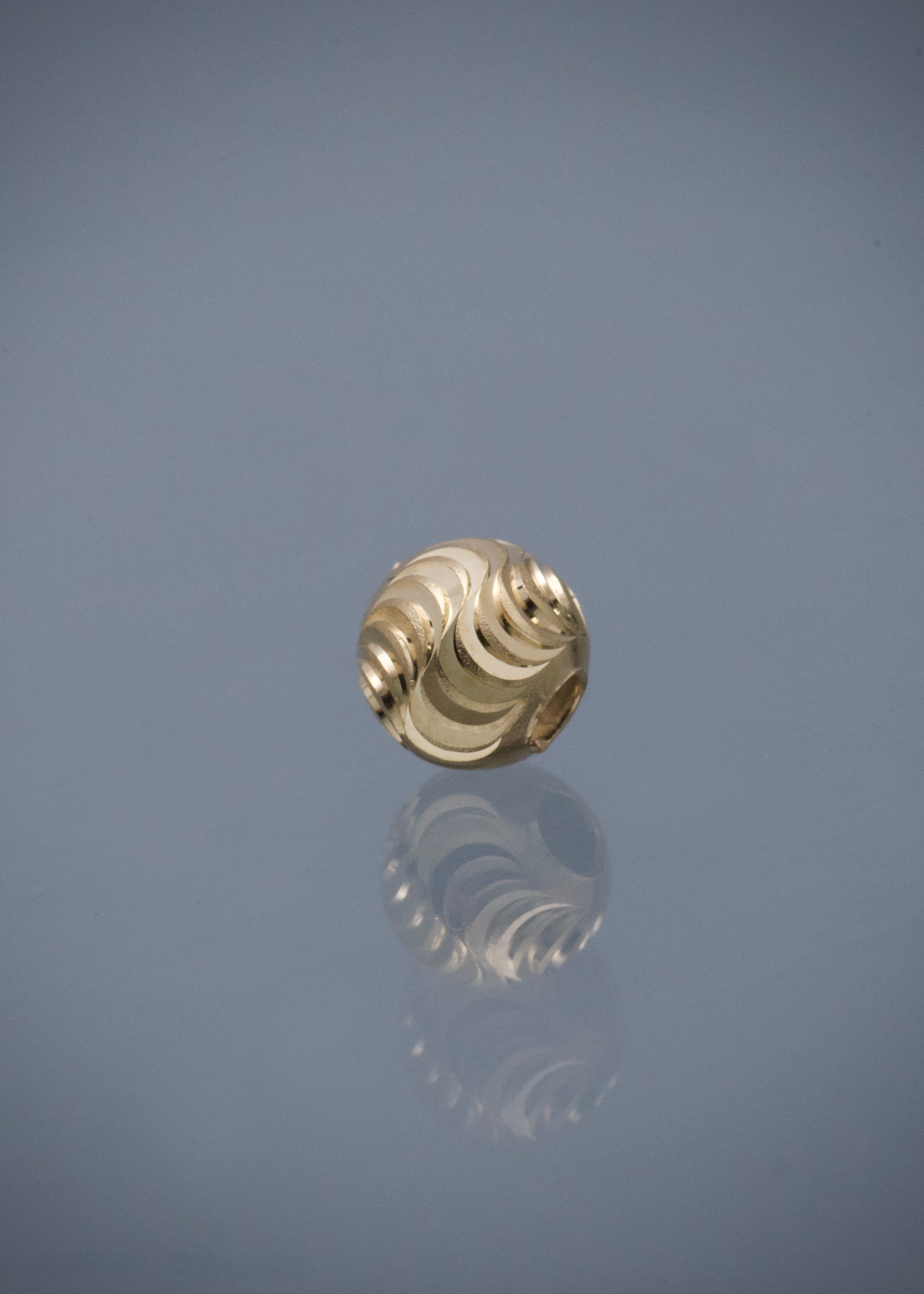 Bolas diamantada luna 6mm 0.25gr / Oro Amarillo Nac B