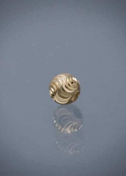 Bolas diamantada luna 6mm 0.25gr / Oro Amarillo Nac B