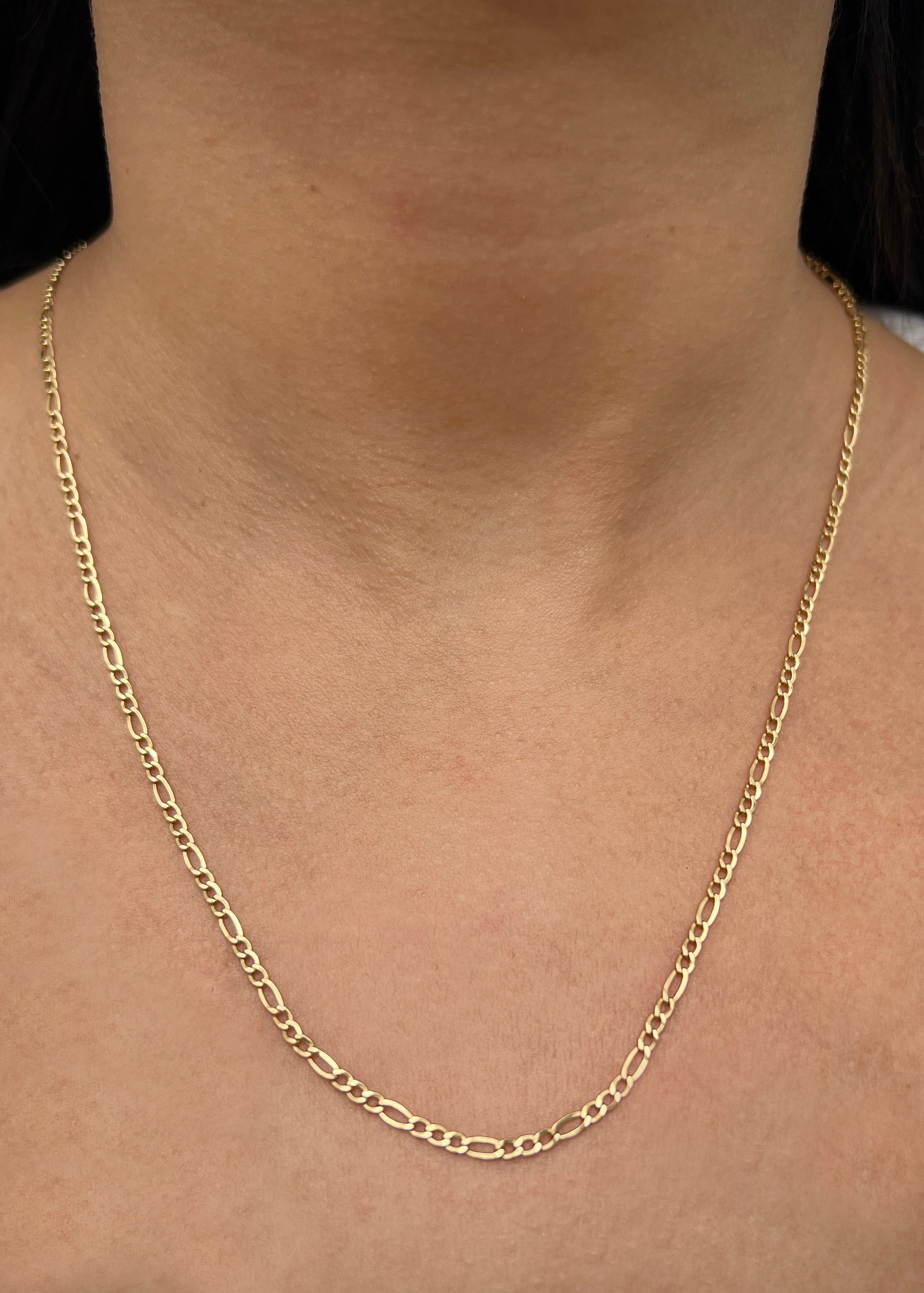 Cadena figaro 3.2gr / Largo 50cm / Oro Amarillo italy cte M