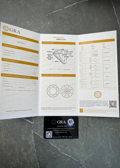 Cadena tenis con 1310pts de moissanita 22.5gr / Largo 45cm / Plata B