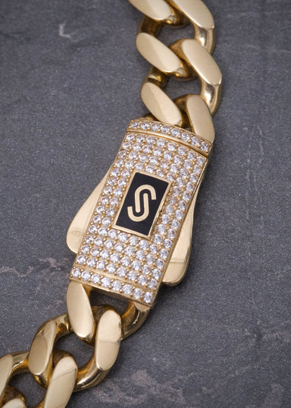 Pulso monaco 16gr / Largo 19.5cm / Oro Amarillo italy +3 M