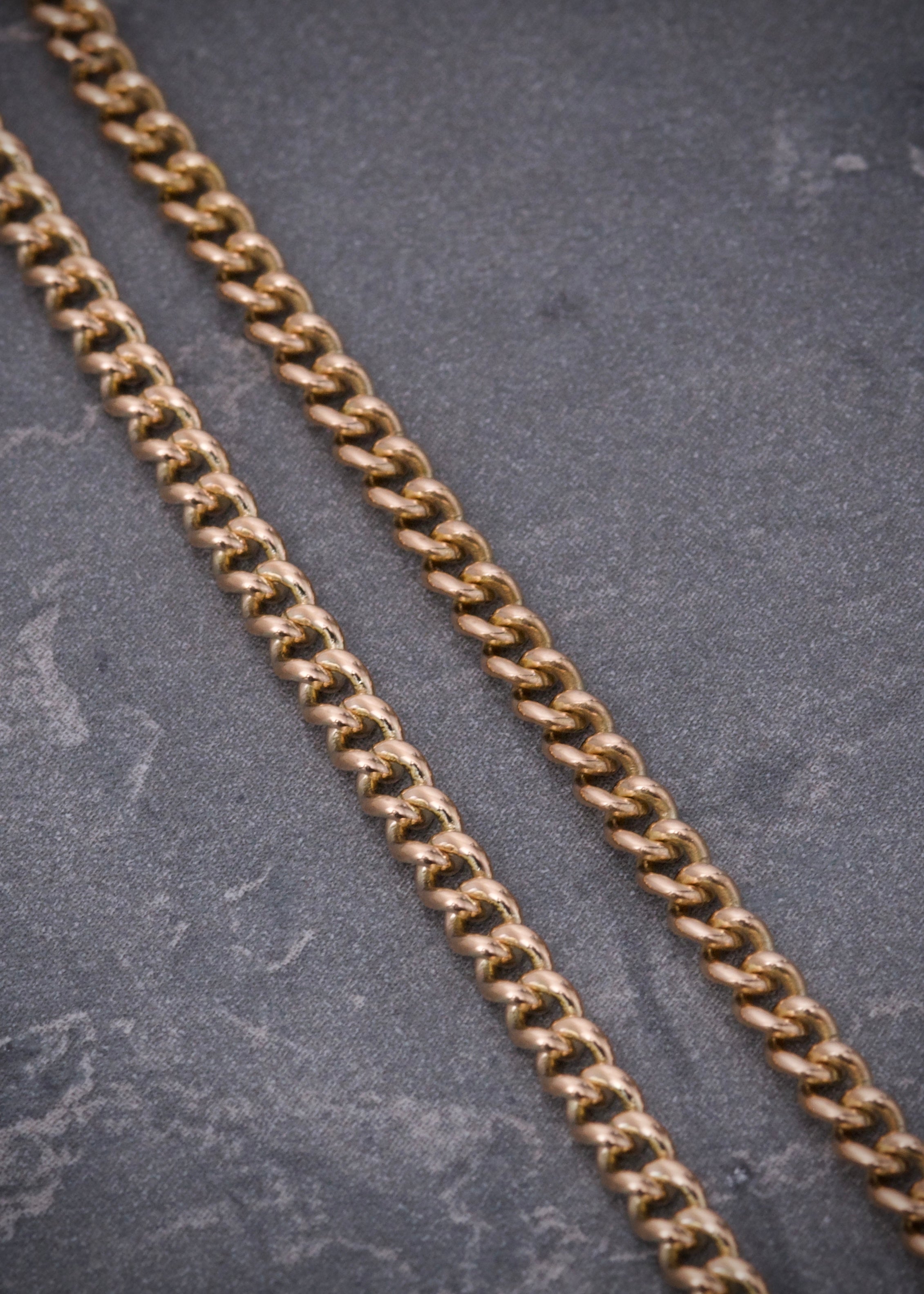 Pulso cubano 5.85gr / Largo 21.5cm / Oro Rosado italy cte B