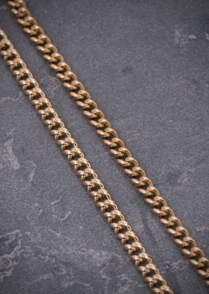 Pulso cubano 5.85gr / Largo 21.5cm / Oro Rosado italy cte B