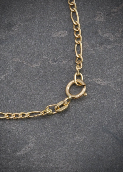 Cadena MK con swarovski blanco 3.35gr / Largo 40cm / Oro Amarillo italy cte M