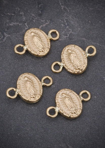 Herraje virgen de guadalupe 0.35gr / Largo 1.3cm / Oro Amarillo Nac B