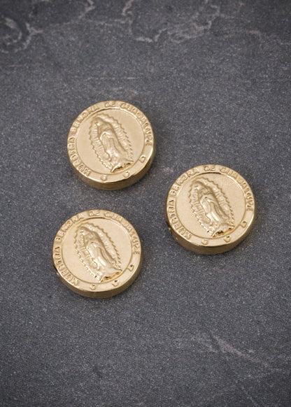 Herraje virgen de guadalepe 0.3gr / Largo 0.8cm / Oro Amarillo Nac B