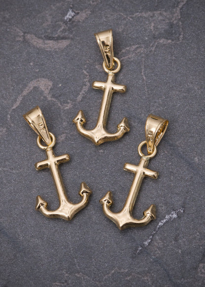 Dije de ancla 0.4gr / Largo 1.9cm / Oro Amarillo Nac M