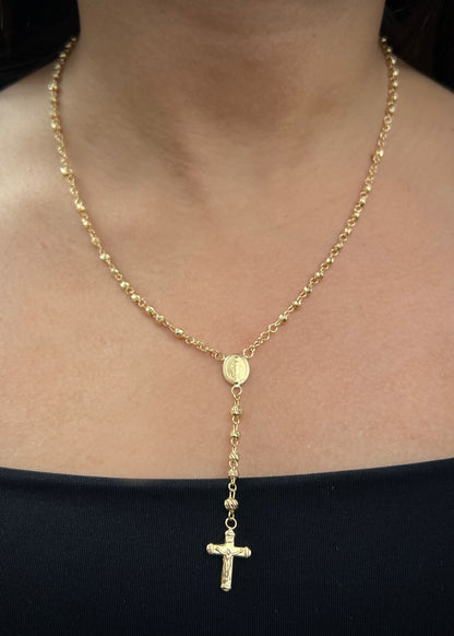 Rosario virgen de la milagrosa 8.4gr / Largo 45cm / Oro Amarillo Nac M