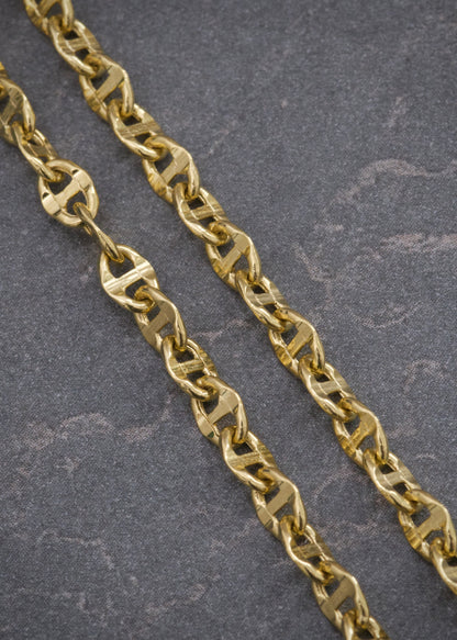 Cadena Escalera 6gr / 50cm / 3.7mm — Oro Amarillo