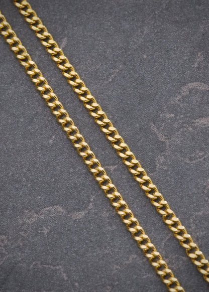 Cadena Cubana 2.45gr / 50cm / 1.8mm — Oro Amarillo