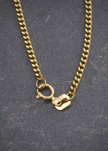Cadena Cubana 2.45gr / 50cm / 1.8mm — Oro Amarillo