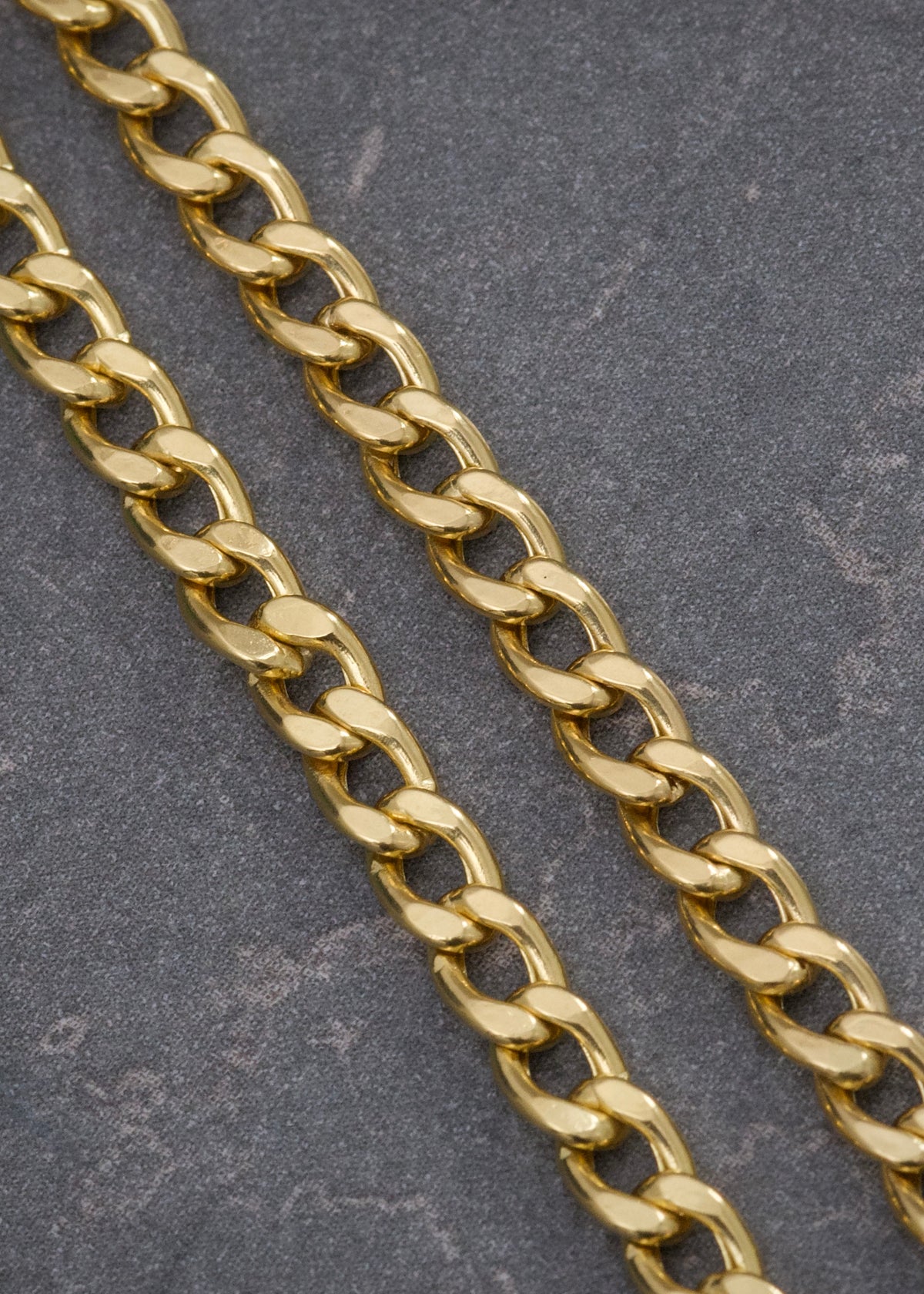 Cadena Cubana 4.7gr / 50cm / 3.6mm — Oro Amarillo